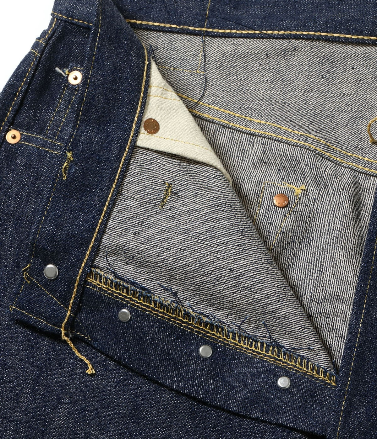SC49001 SUGAR CANE Super “Denim” Collectibles #01 14oz. BLUE DENIM WAIST OVERALLS “S1945” MODEL - INDIGO