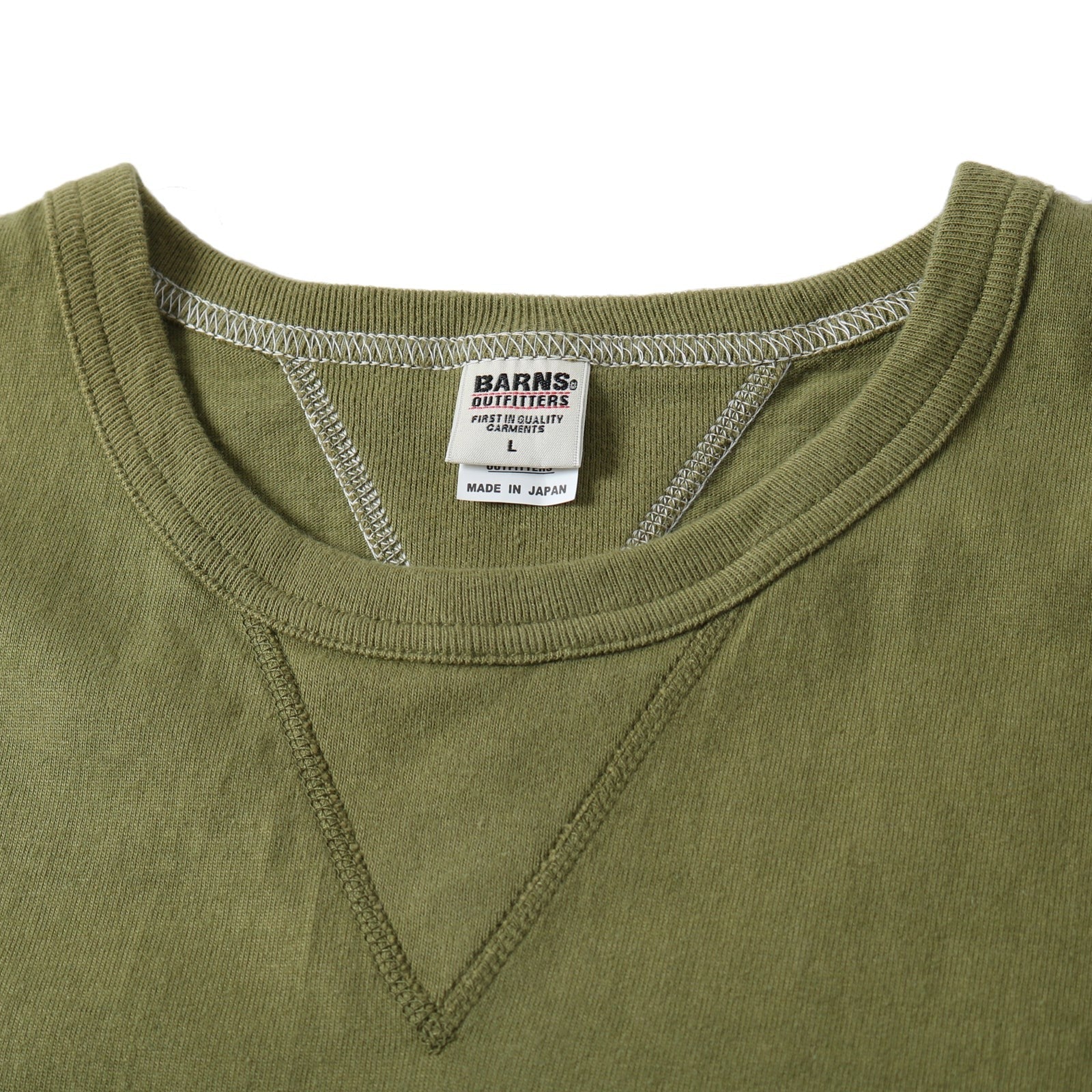 BR-8145 STANDARD COZUN Double V-gusset S/S T-shirt - OLIVE