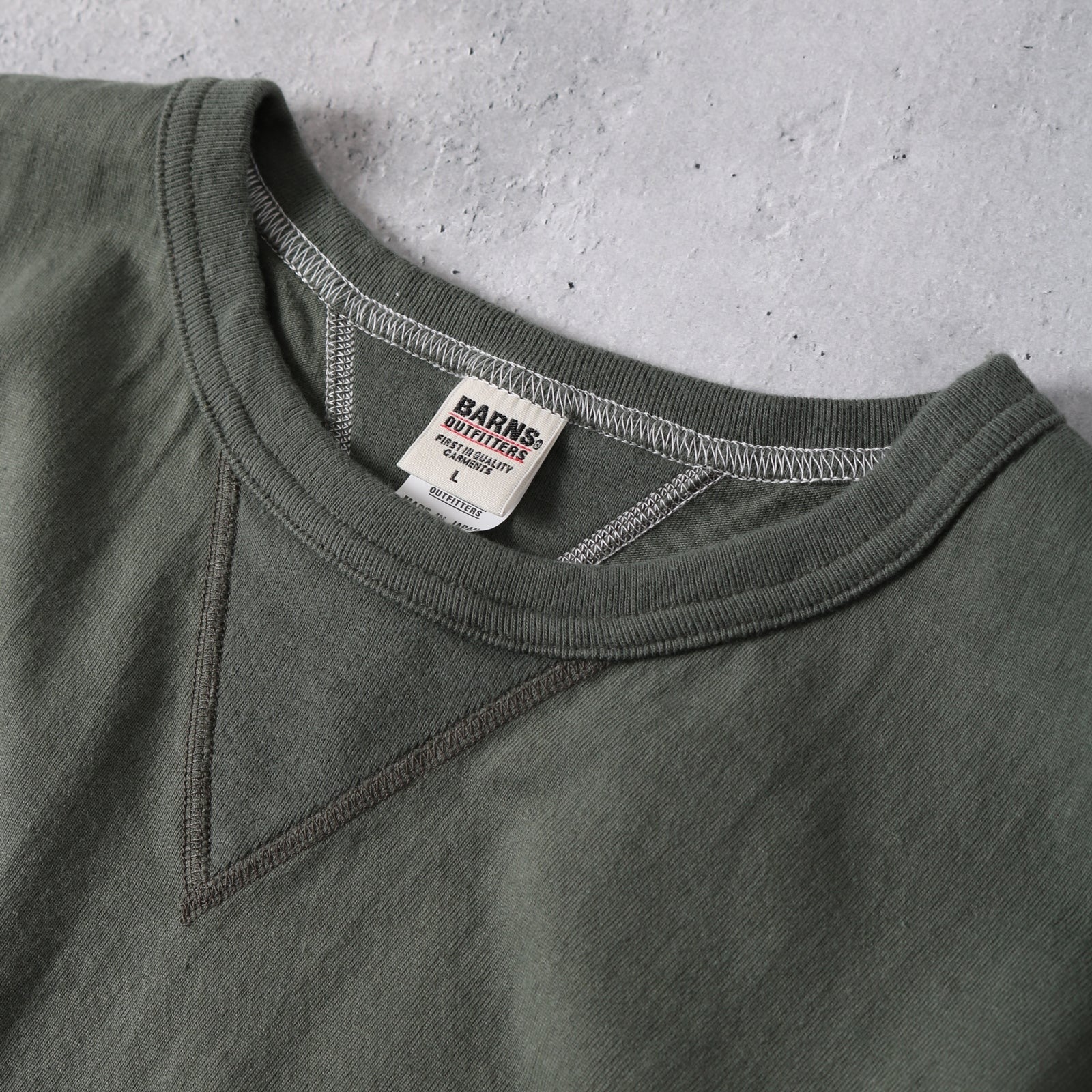 BR-8145 STANDARD COZUN Double V-gusset S/S T-shirt - MIL.GREEN