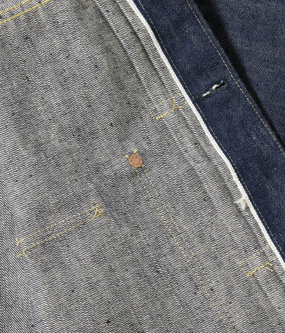 SC19010 SUGAR CANE Super “Denim” Collectibles #10 14oz. BLUE DENIM BLOUSE “S1945” MODEL - INDIGO