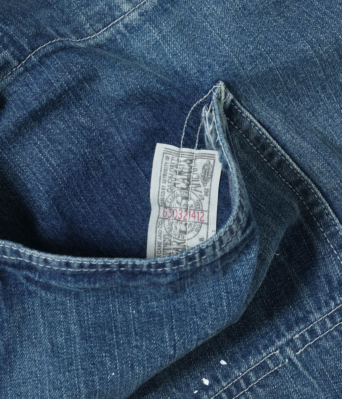 SC15708 11oz. BLUE DENIM WORK COAT AGED MODEL - INDIGO
