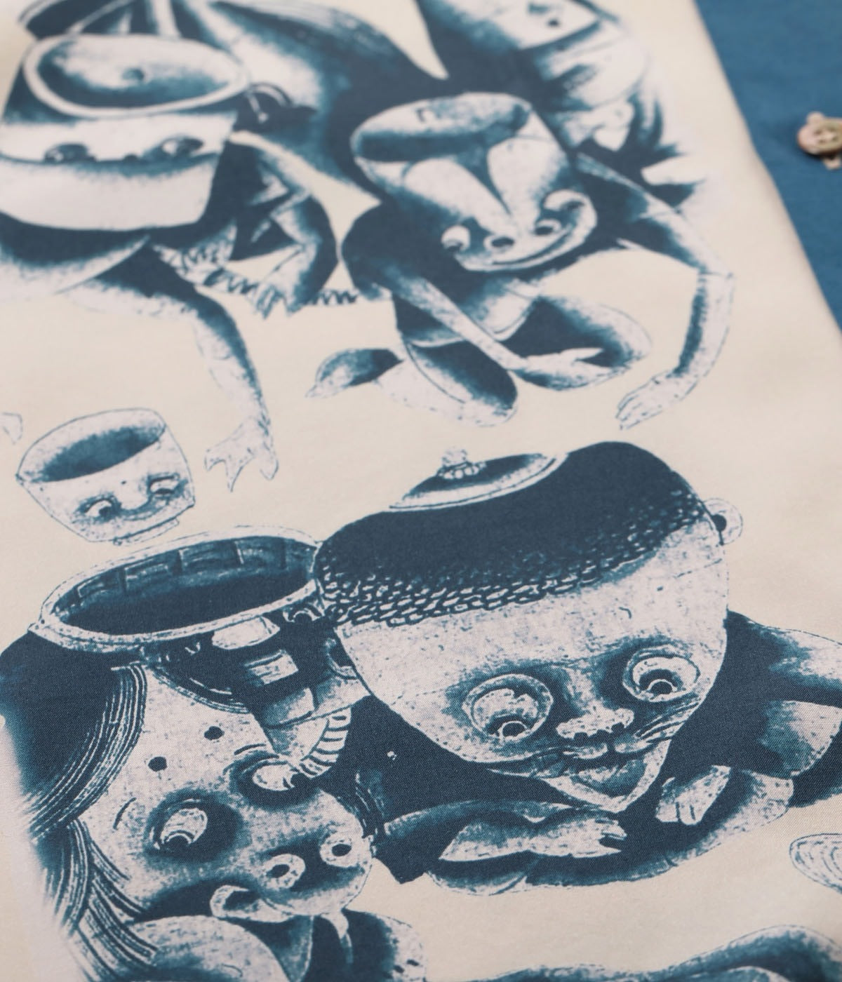 SS39534 SUN SURF × Ito Jakuchu SPECIAL EDITION “YOKAI” - NAVY
