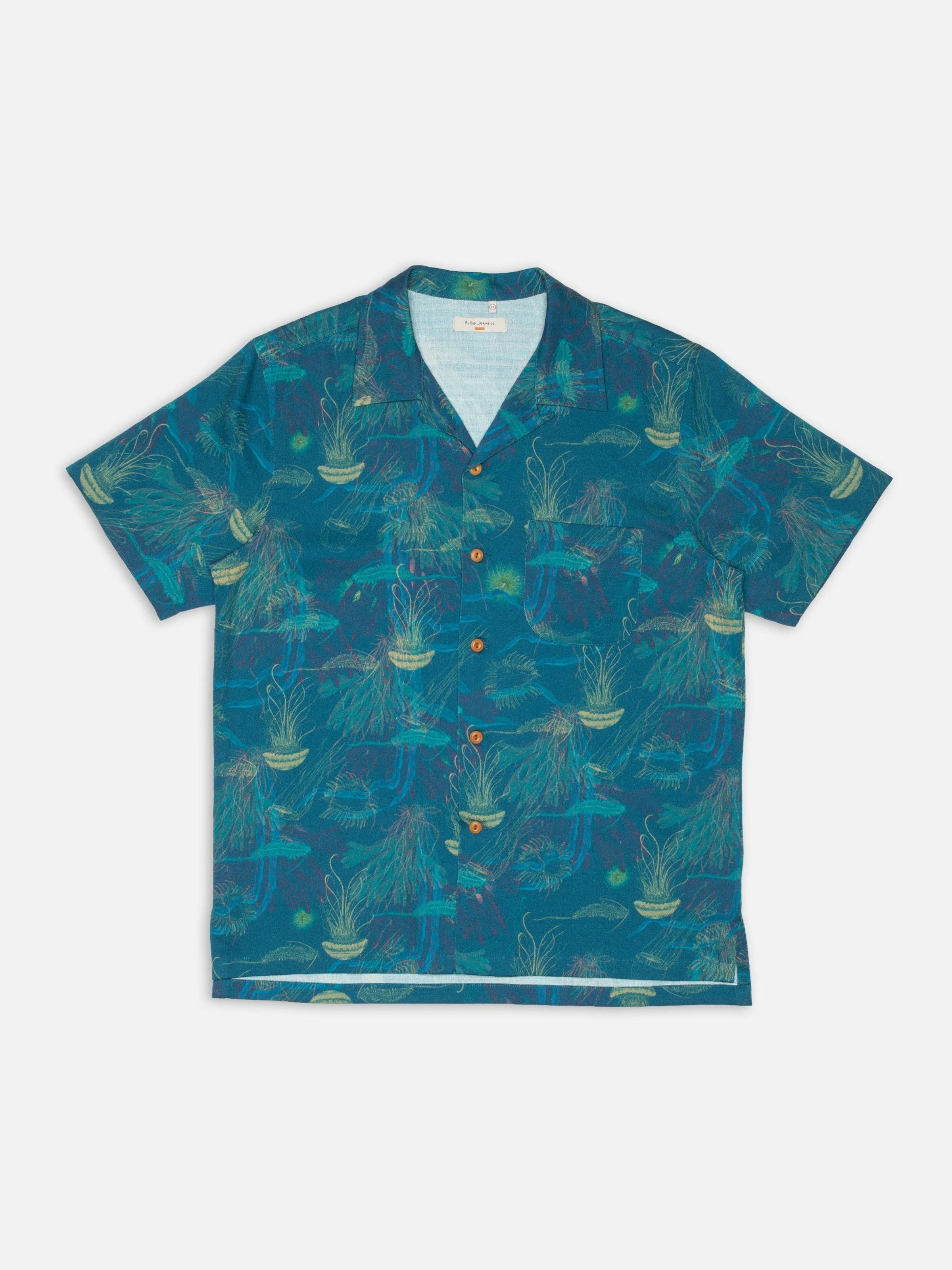 Arvid Hawaii Shirt - Deep Sea