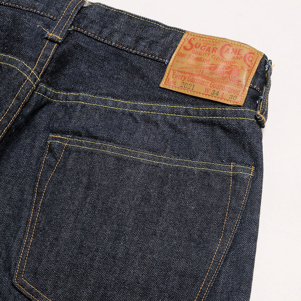 SC42021A SUGAR CANE 14.25OZ.2021 MODEL (SLIM FIT) ONE WASH - INDIGO