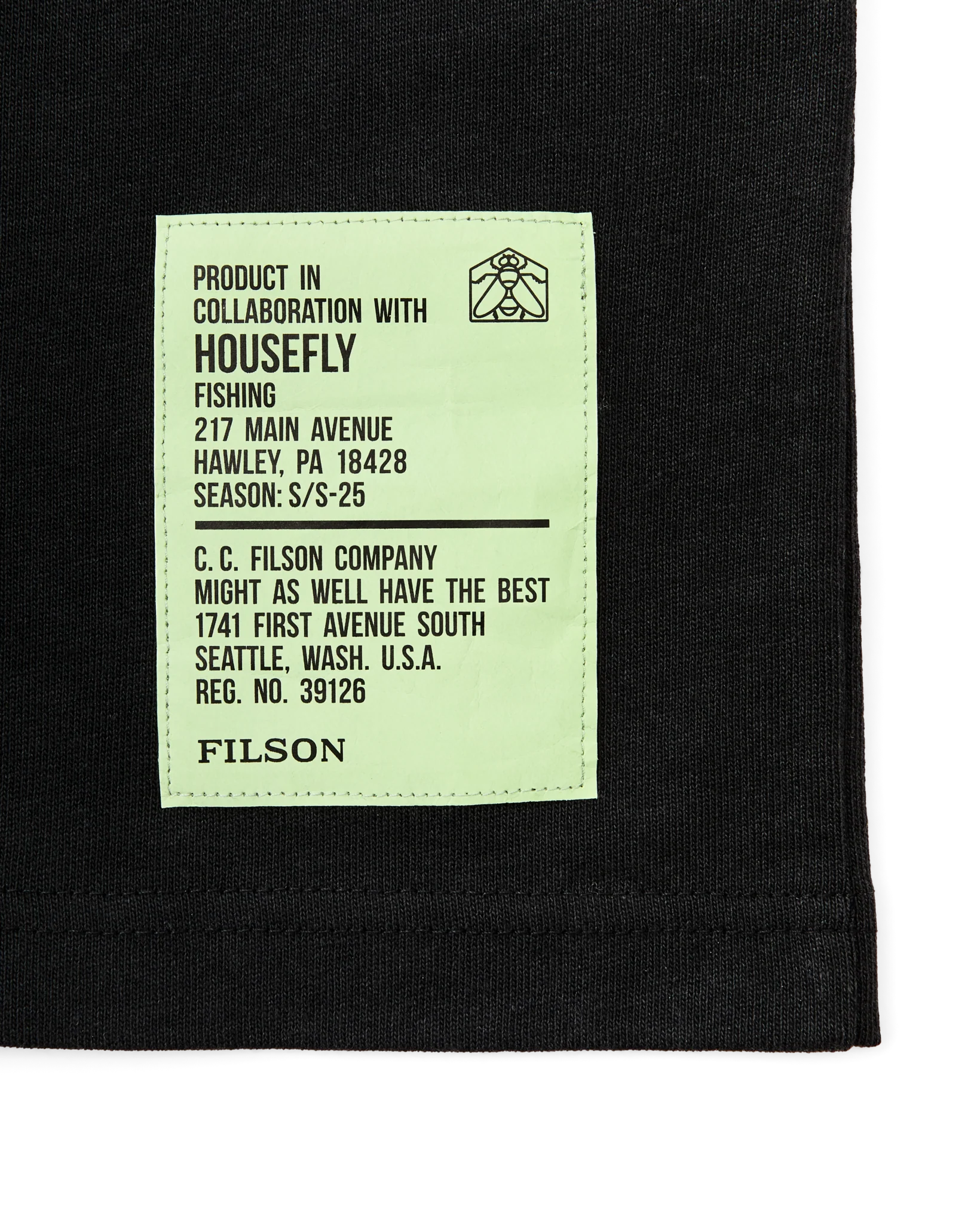FILSON X HOUSEFLY FRONTIER GRAPHIC T-SHIRT - BLACK/WORLDWIDE