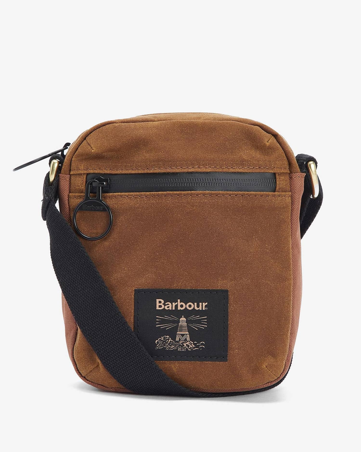 FIELD WAX CROSSBODY BAG - TAN/BLACK