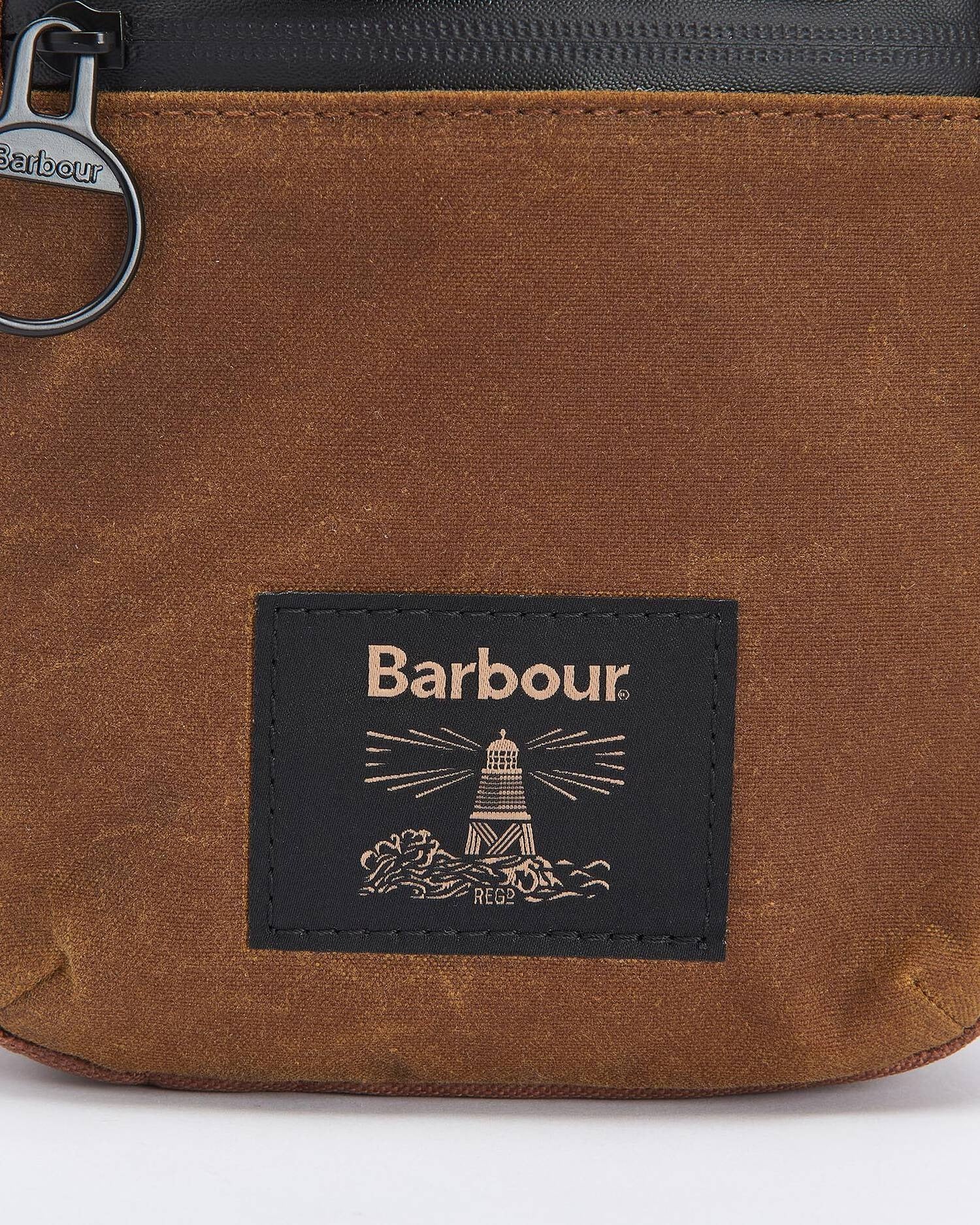 FIELD WAX CROSSBODY BAG - TAN/BLACK