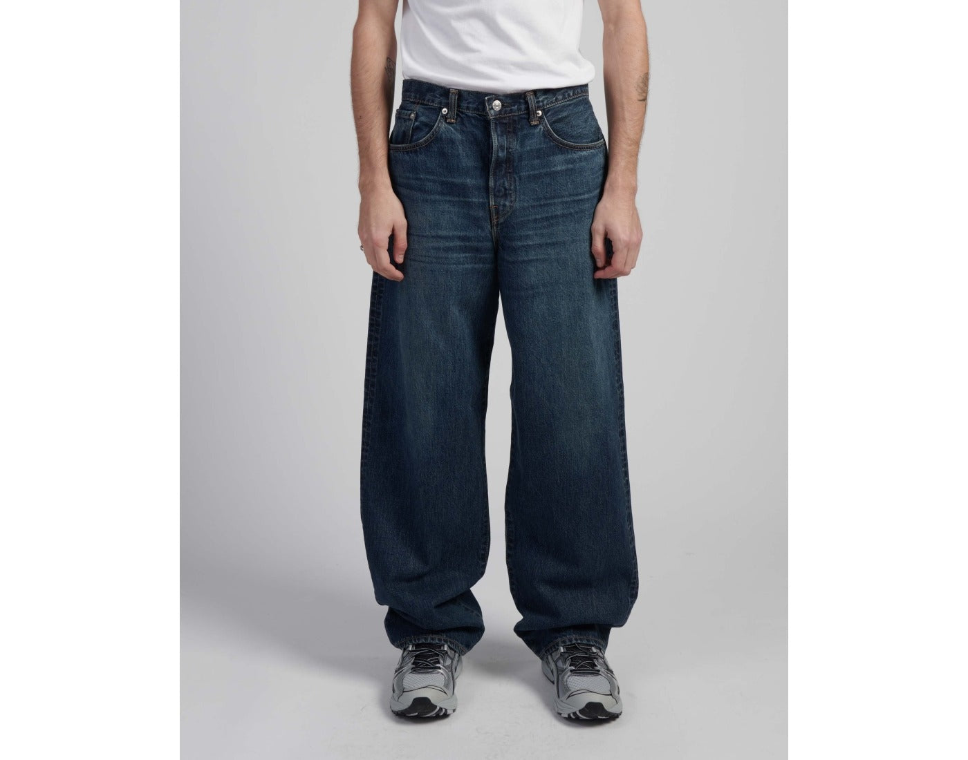 EEU05-220 WIDE PANT - BLUE DARK USED