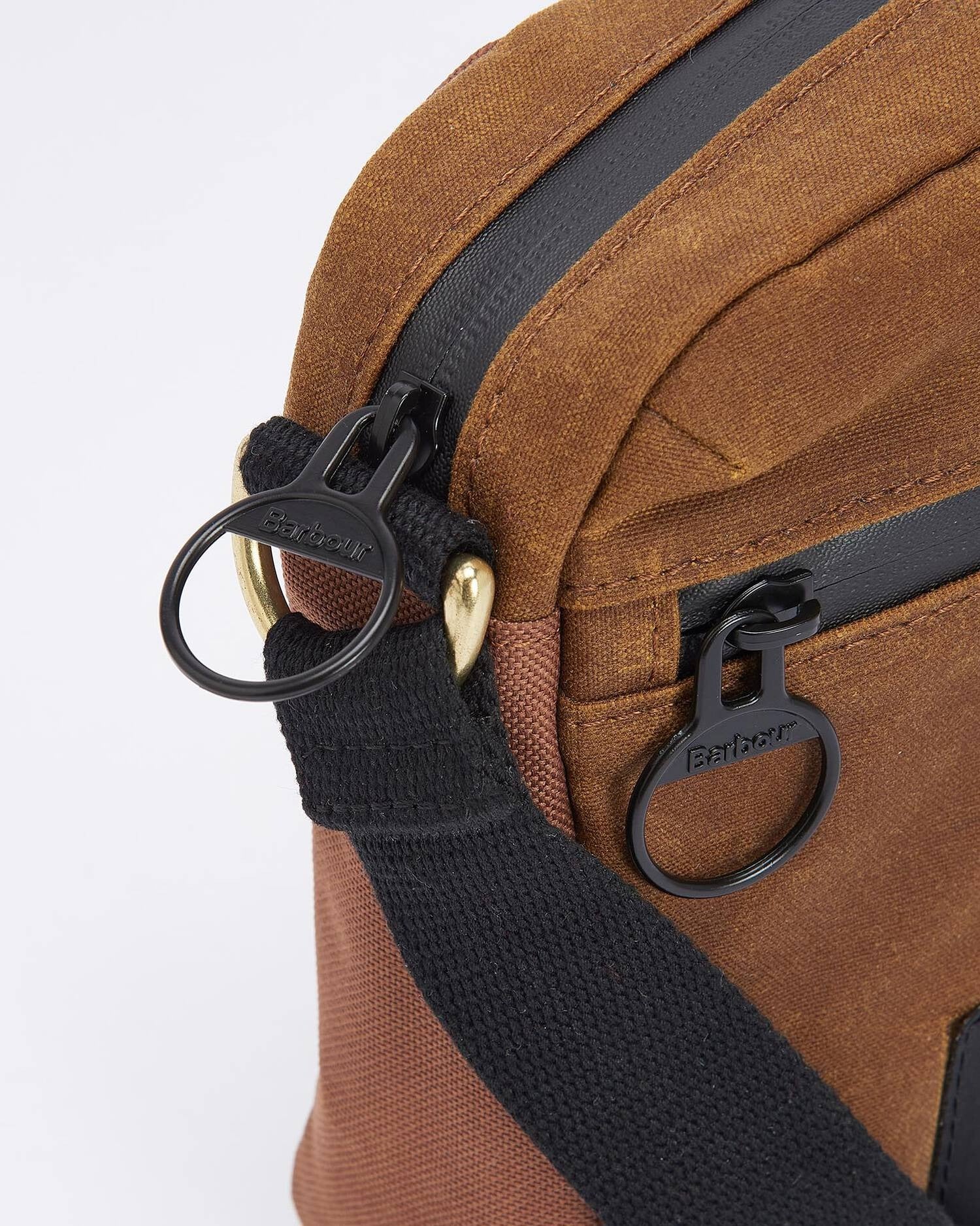 FIELD WAX CROSSBODY BAG - TAN/BLACK