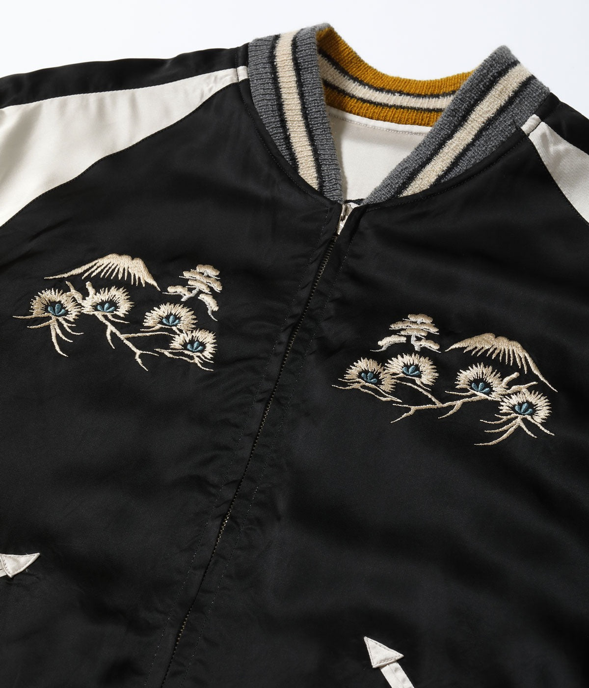 TT15808-190 Acetate Souvenir Jacket TOYO ENTERPRISE 60th Anniversary Special Edition “BLACK SNAKE” × “RED SNAKE” - BLACK/RED