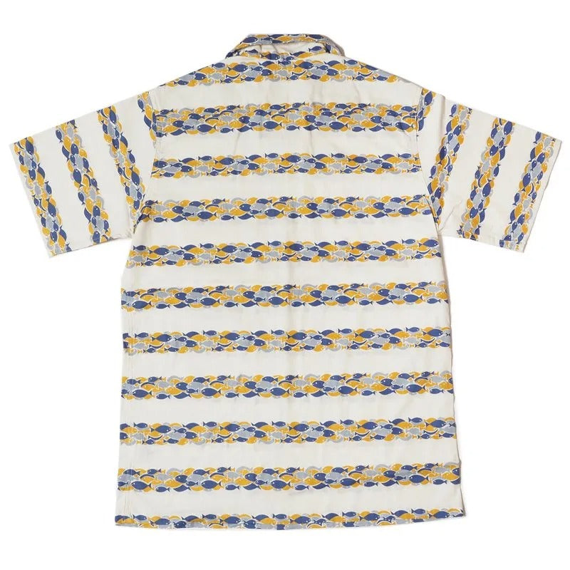 JG-18 SCHOOL OF FISH SHIRT - BLUE
