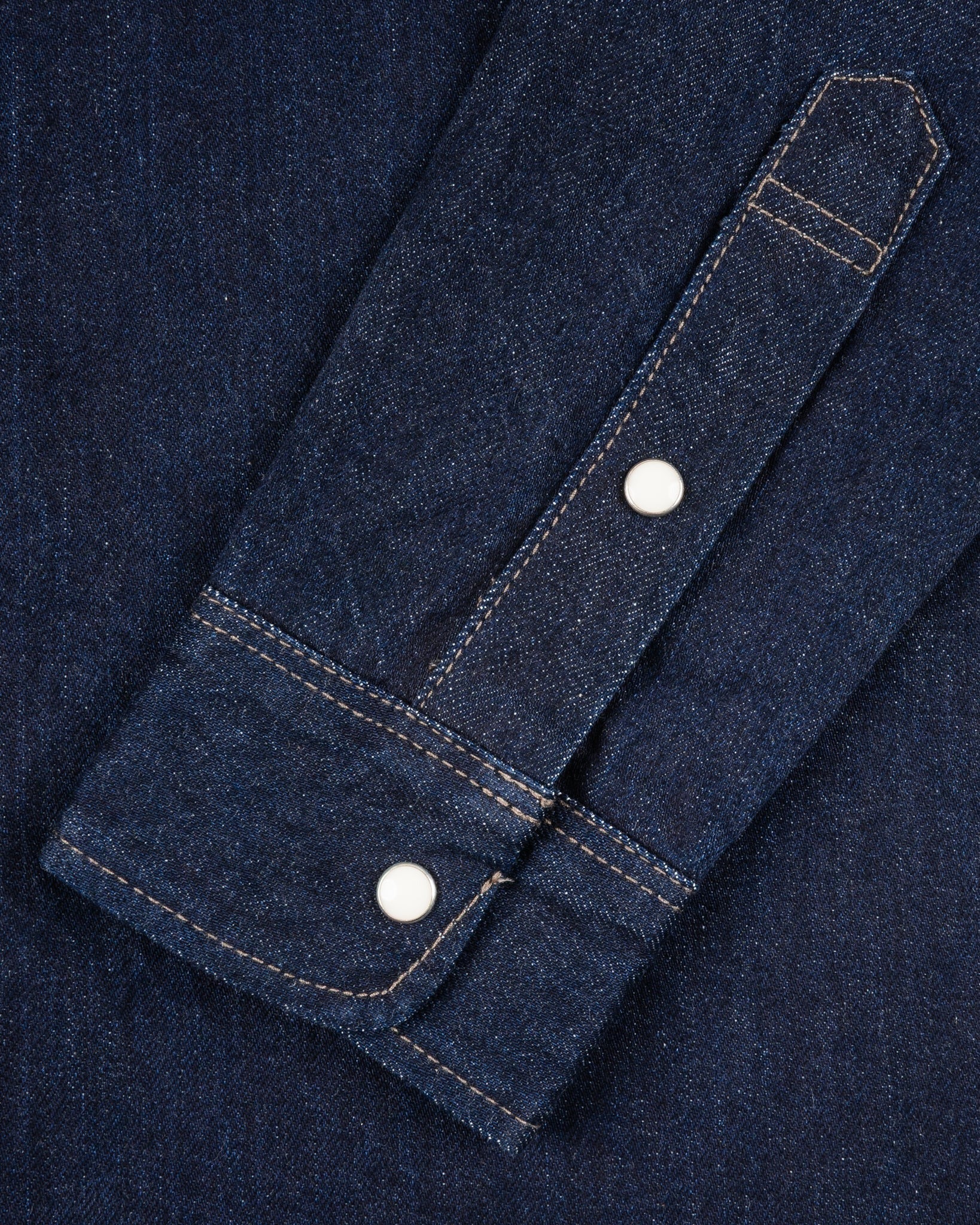 IHSH-326-IND 12OZ SELVEDGE DENIM WORK SHIRT WITH SNAPS - INDIGO