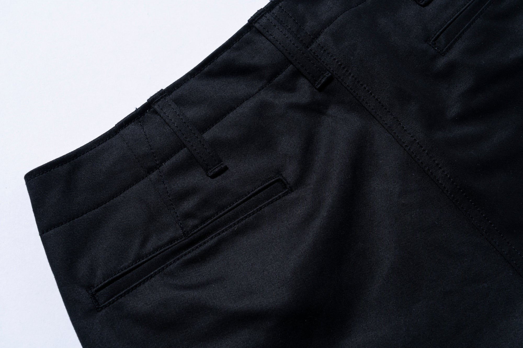 MP19010 BLUE SEAL CHINO TROUSERS - BLACK