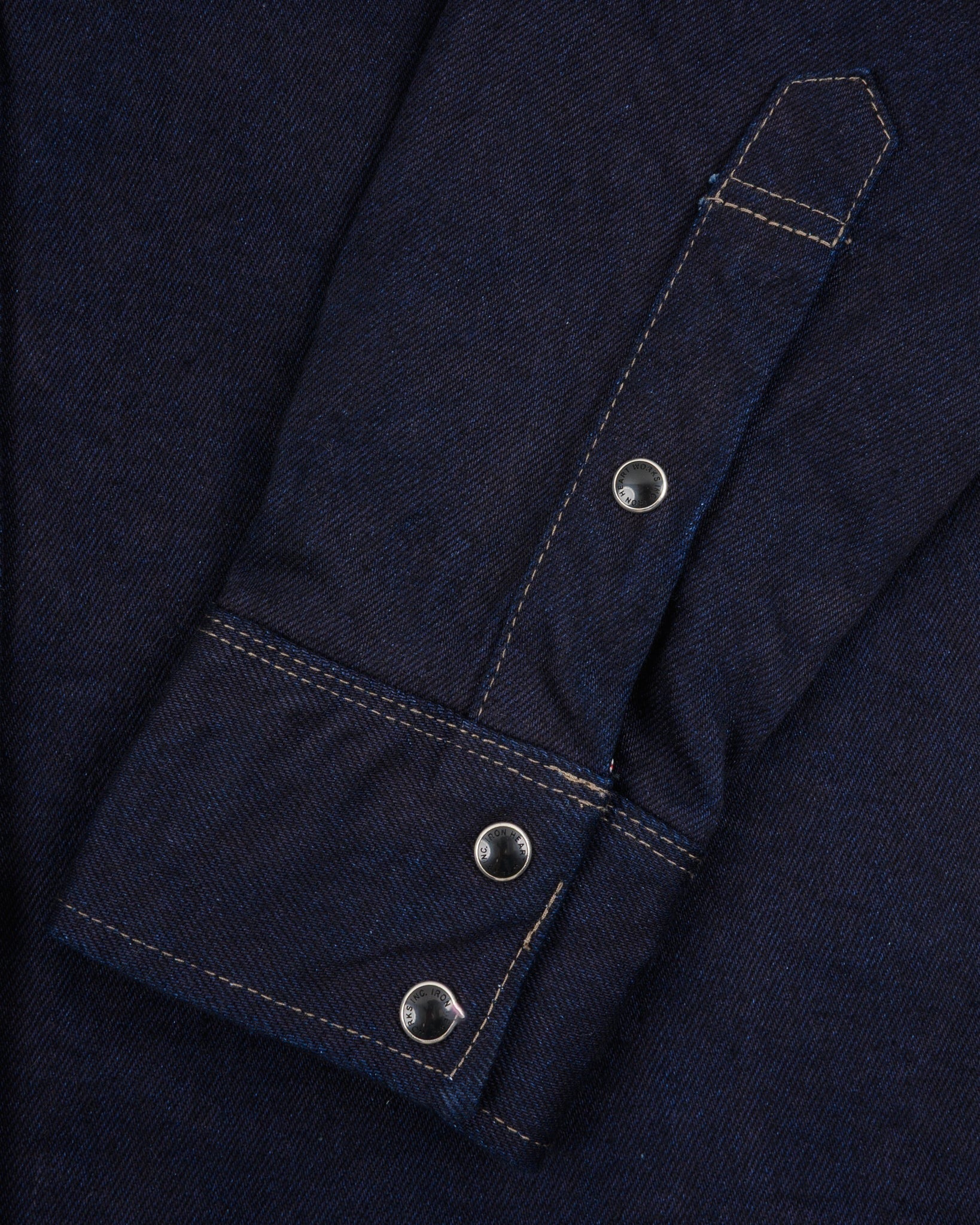 IHSH-295 14oz Selvedge Denim Western Shirt - INDIGO