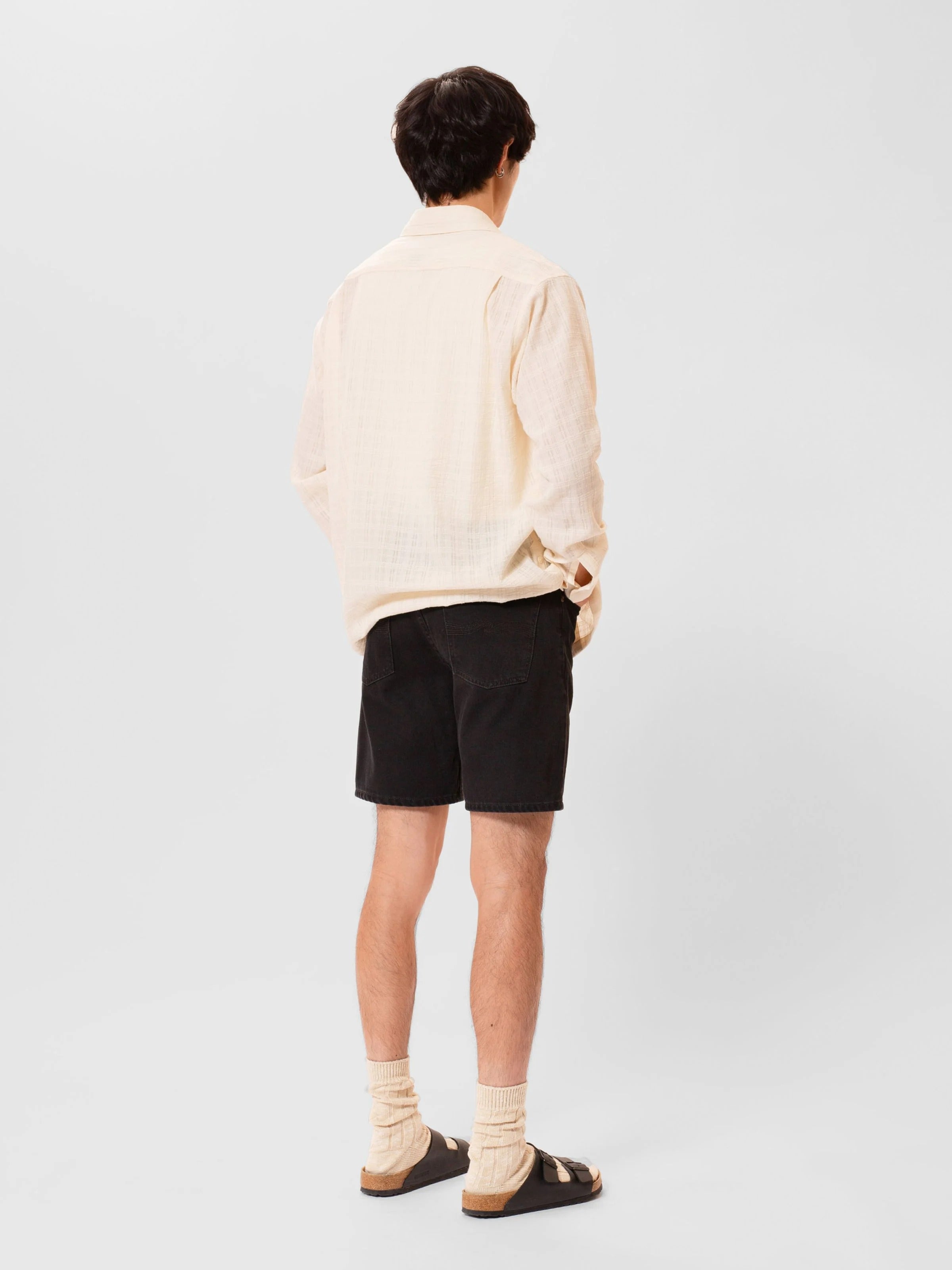 SETH DENIM SHORTS - AGED BLACK