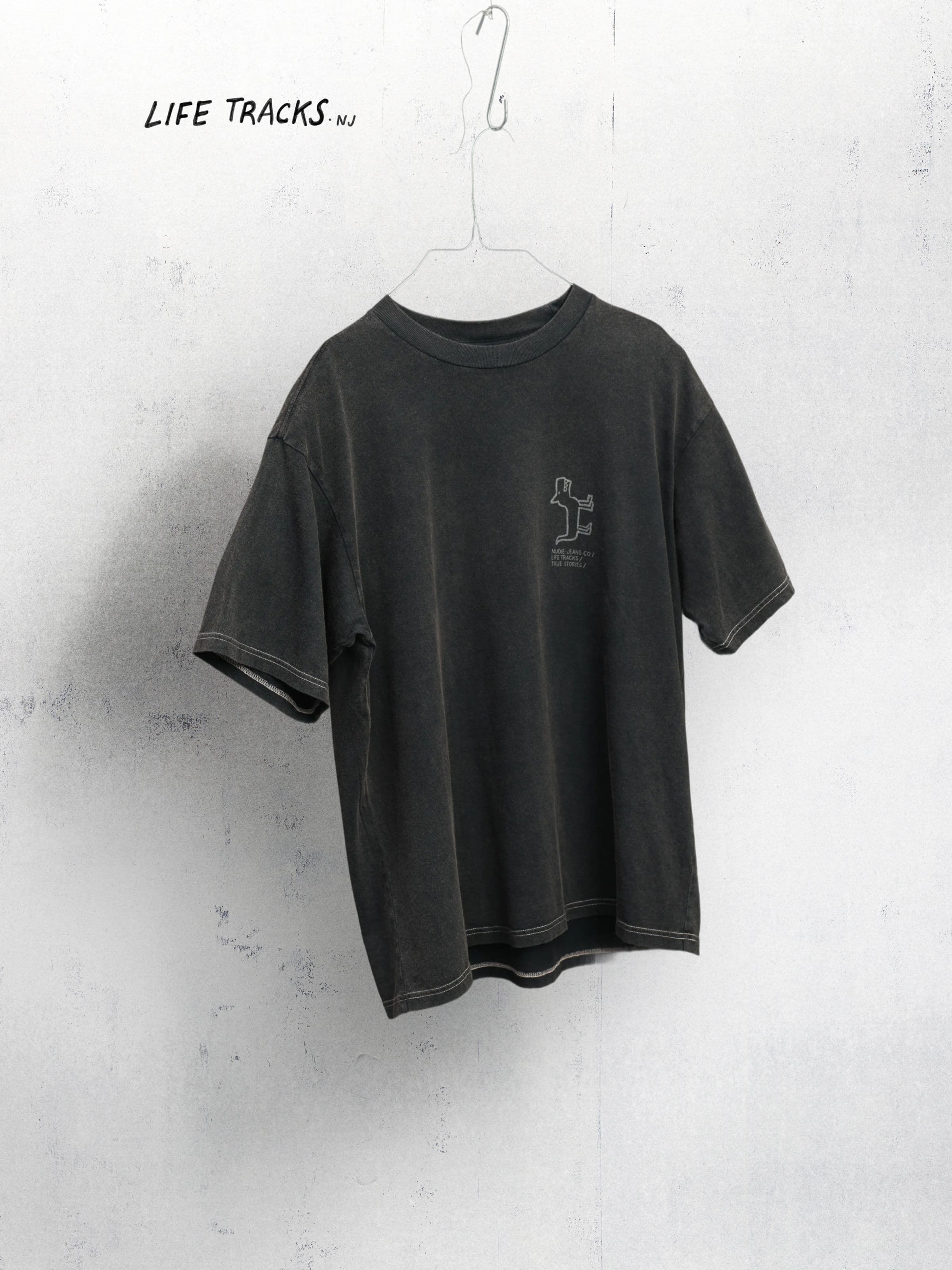 Koffe Scratched Tracks T-Shirt - Antracite
