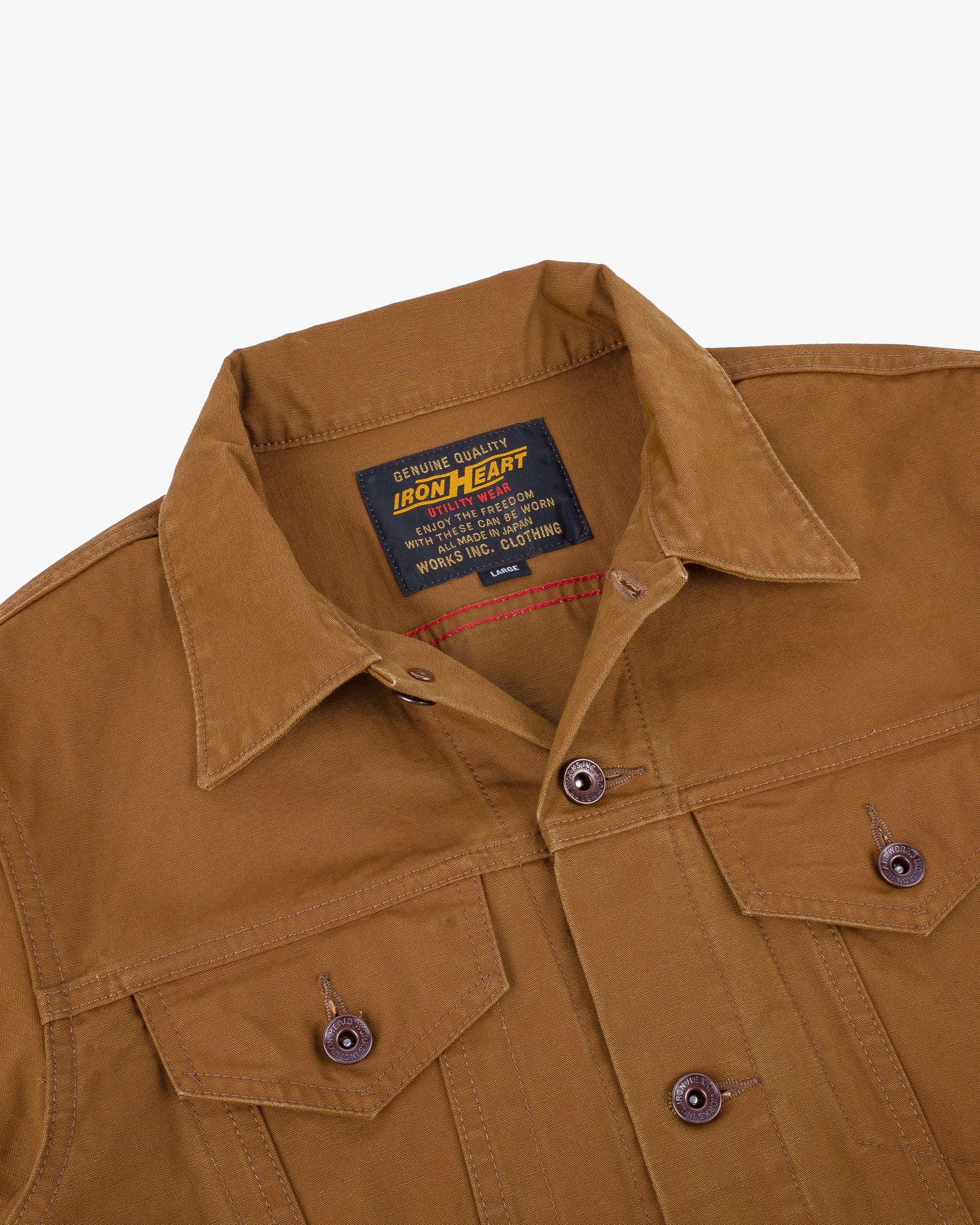 IHJ-147 9oz Canvas Type III Jacket - BROWN
