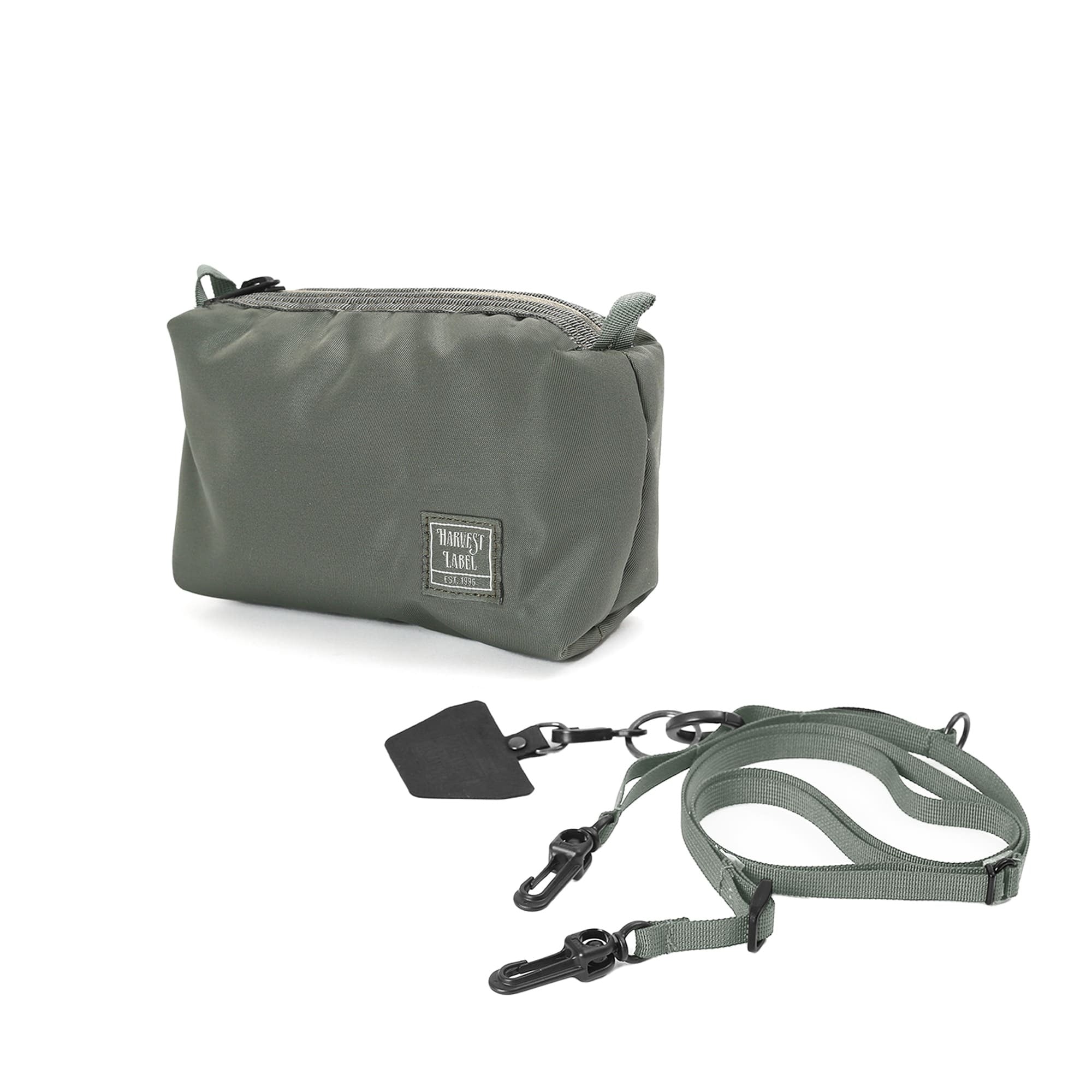 HSP-0177 FLYER'S SUPPLY 2way shoulder pouch (L) - SAGE GREEN