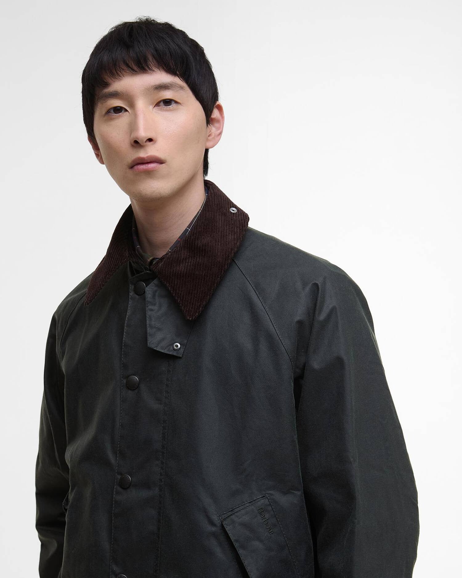 MODIFIED TRANSPORT WAX JACKET - SAGE