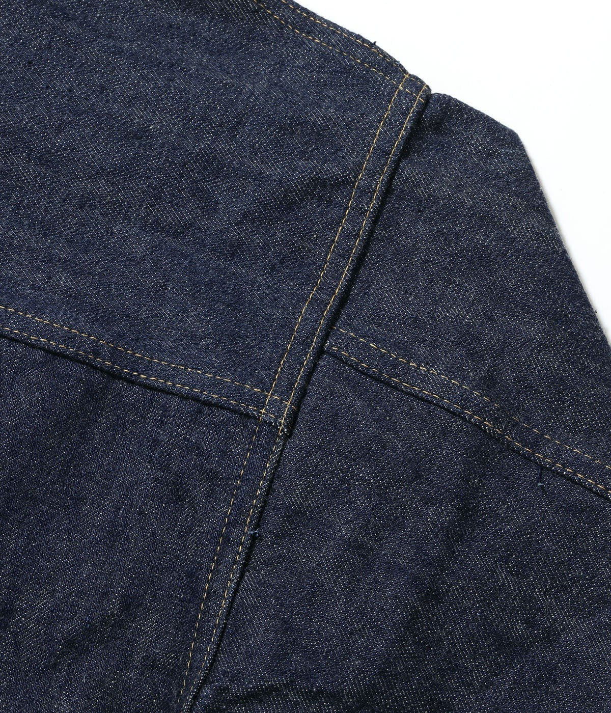 SC19010 SUGAR CANE Super “Denim” Collectibles #10 14oz. BLUE DENIM BLOUSE “S1945” MODEL - INDIGO