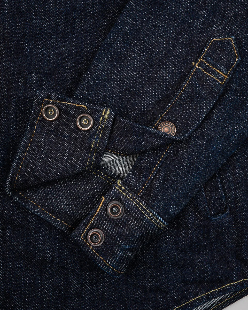 IHSH-427-IND 16OZ SELVEDGE DENIM CPO SHIRT - INDIGO