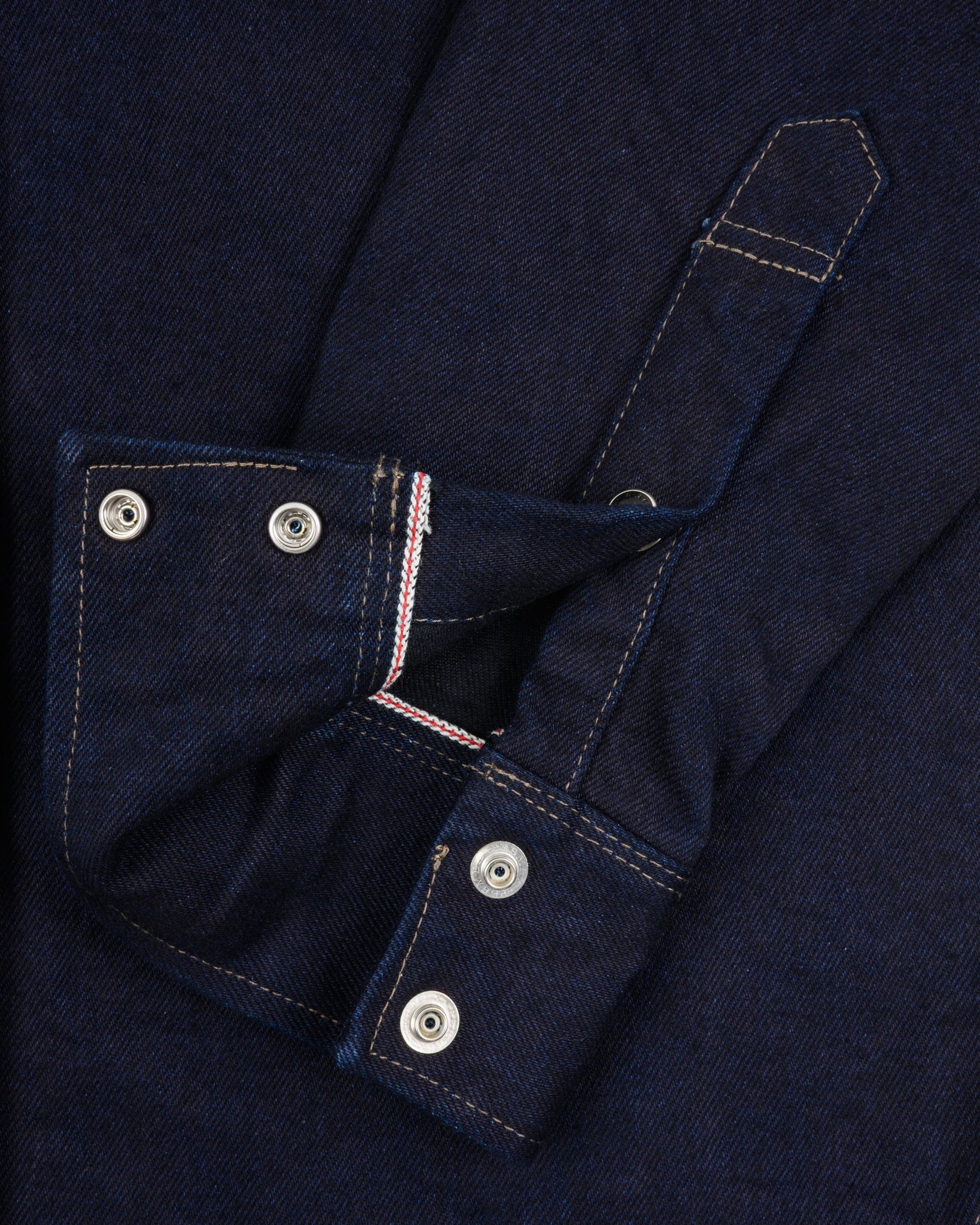 IHSH-295 14oz Selvedge Denim Western Shirt - INDIGO