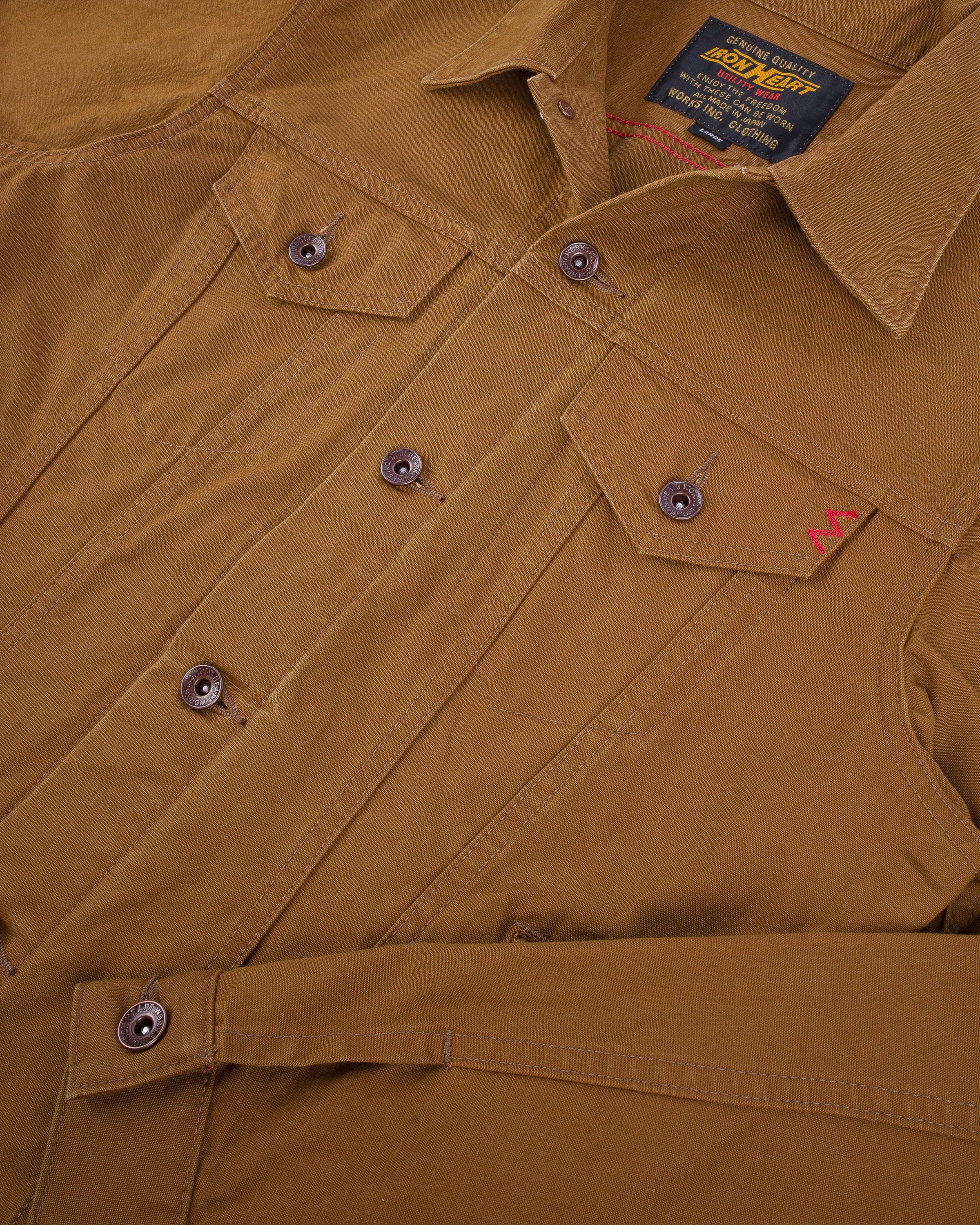 IHJ-147 9oz Canvas Type III Jacket - BROWN