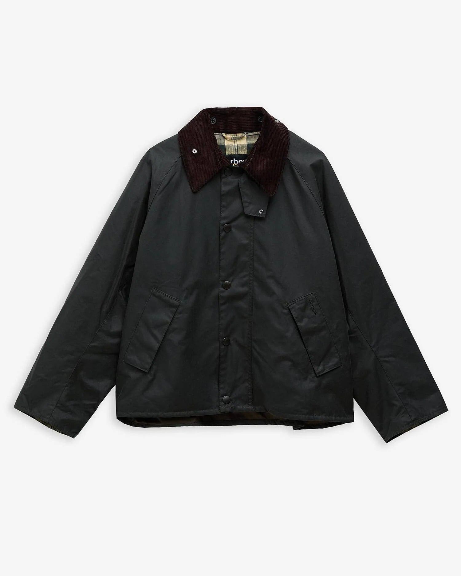 MODIFIED TRANSPORT WAX JACKET - SAGE