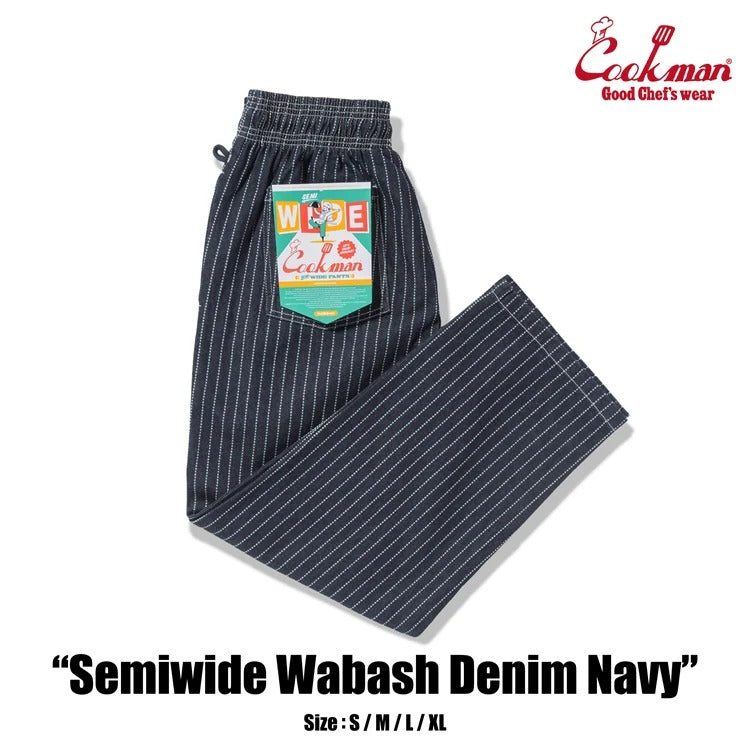 CHEF PANTS SEMIWIDE WABASH DENIM - NAVY