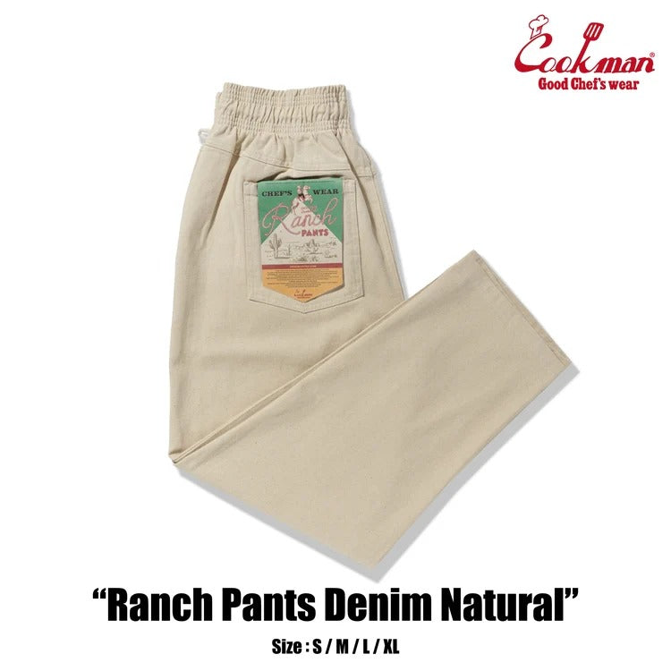 RANCH PANTS DENIM - Natural