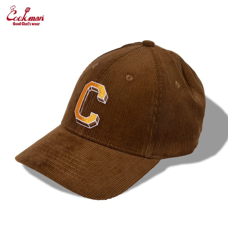 CURVE BRIM CAP CORDUROY - BROWN