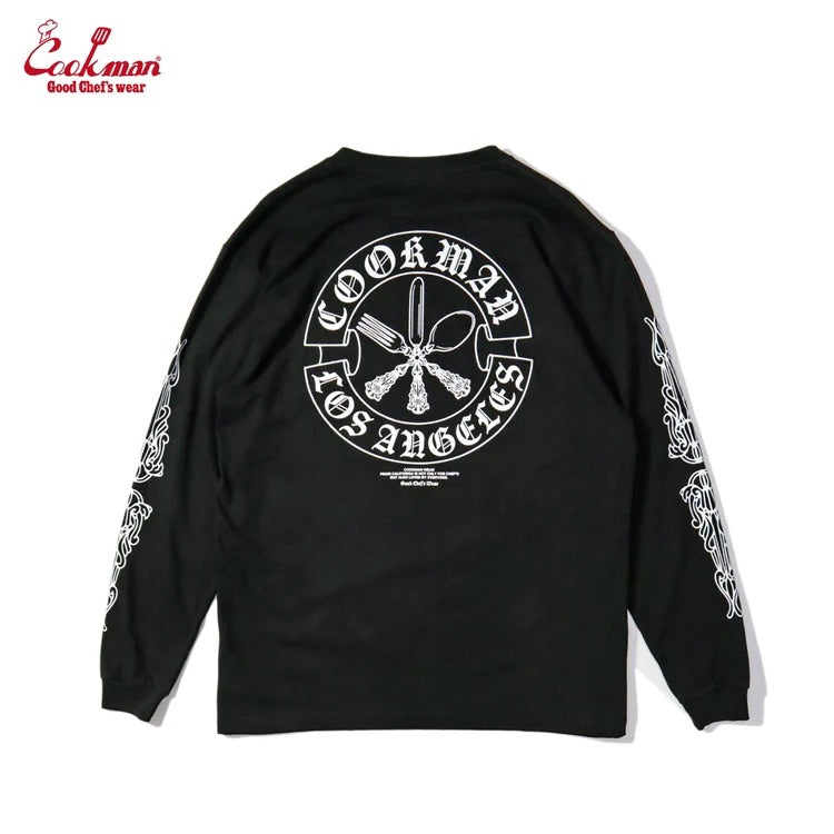 Long Sleeve Tees Cutlery - BLACK