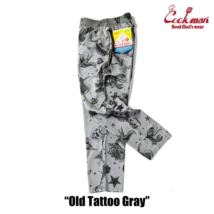CHEF PANTS OLD TATTOO - GRAY