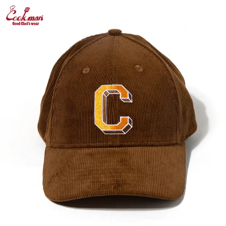 CURVE BRIM CAP CORDUROY - BROWN