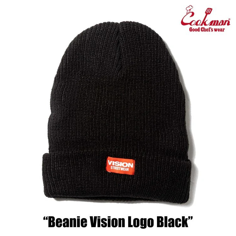 BEANIE VISION LOGO - BLACK