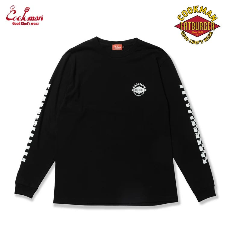 LONG SLEEVE TEES FAT CHECKER - BLACK