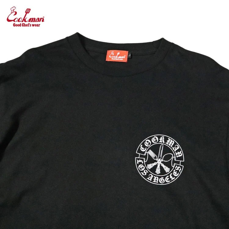 Long Sleeve Tees Cutlery - BLACK