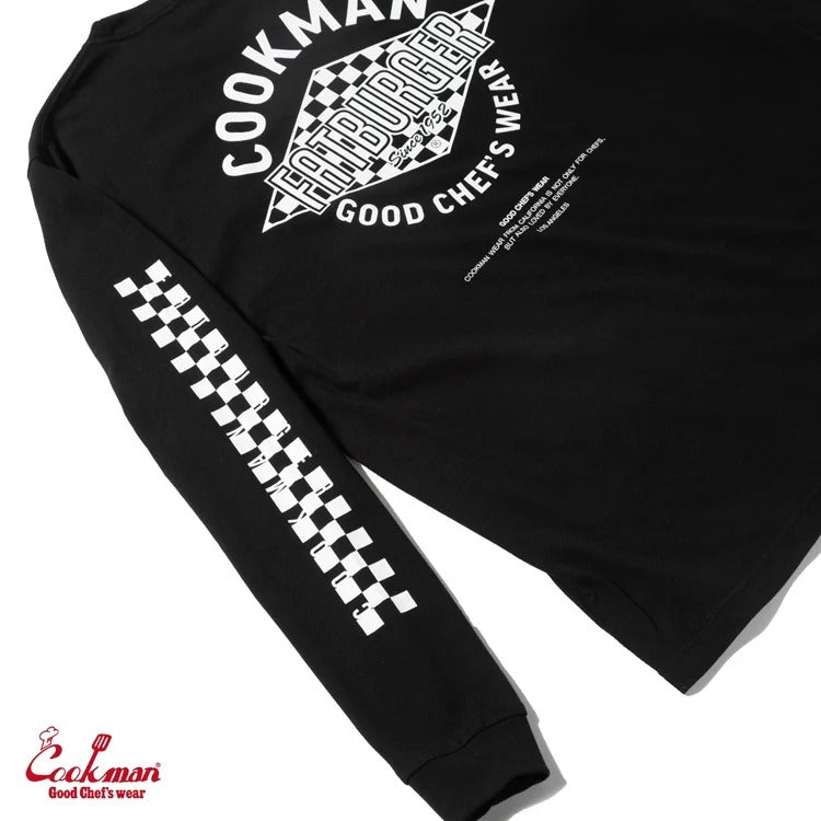 LONG SLEEVE TEES FAT CHECKER - BLACK