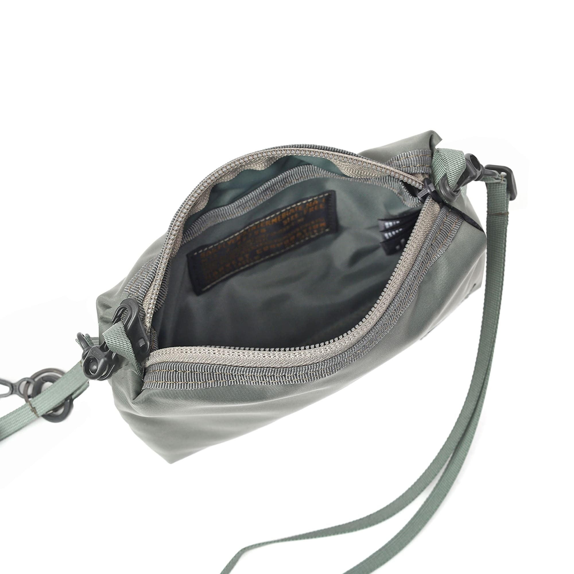HSP-0177 FLYER'S SUPPLY 2way shoulder pouch (L) - SAGE GREEN