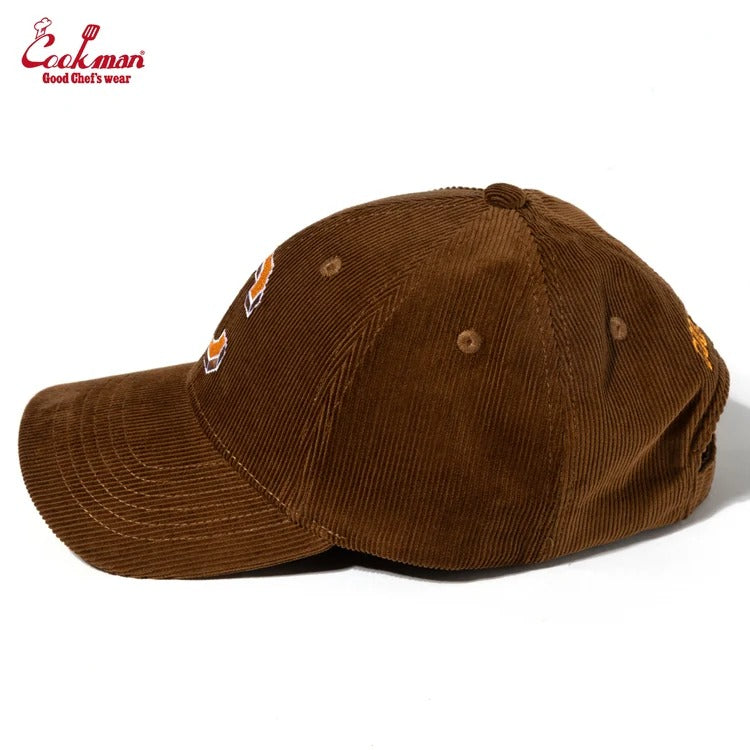 CURVE BRIM CAP CORDUROY - BROWN