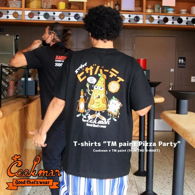 TM PAINT PIZZA PARTY TEE S/S - BLACK