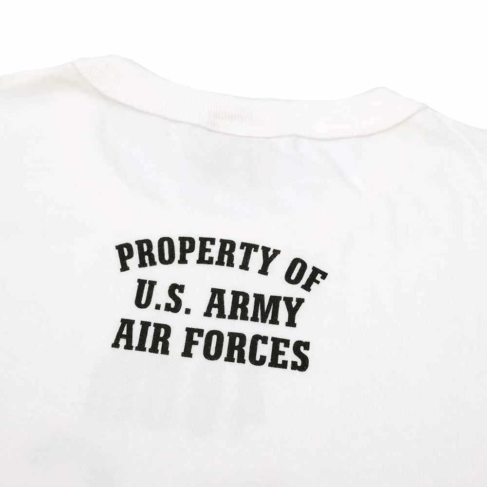 BR79575 GOVERNMENT ISSUE T-SHIRT 460th Bomb. SQ. Black Panther - WHITE