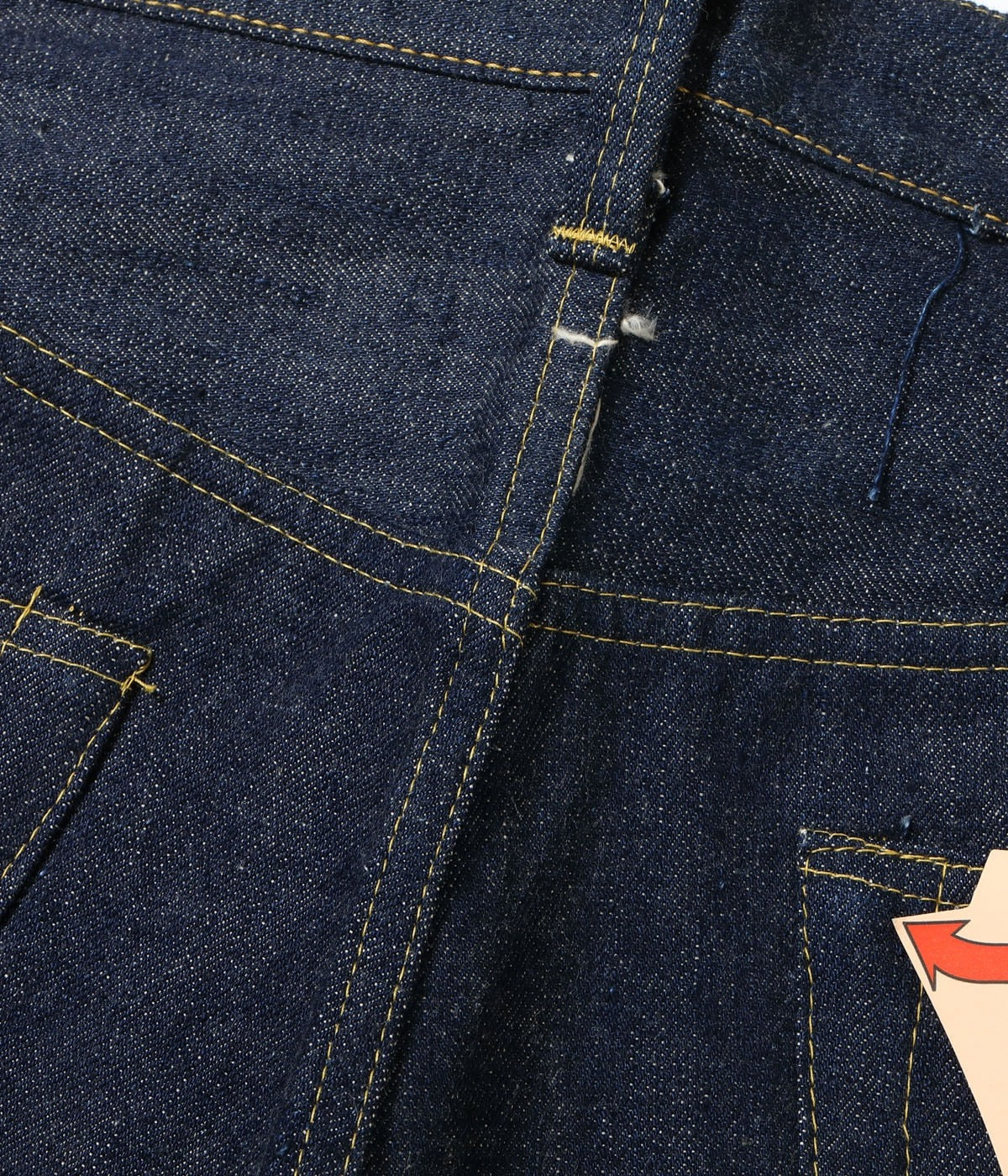 SC49001 SUGAR CANE Super “Denim” Collectibles #01 14oz. BLUE DENIM WAIST OVERALLS “S1945” MODEL - INDIGO