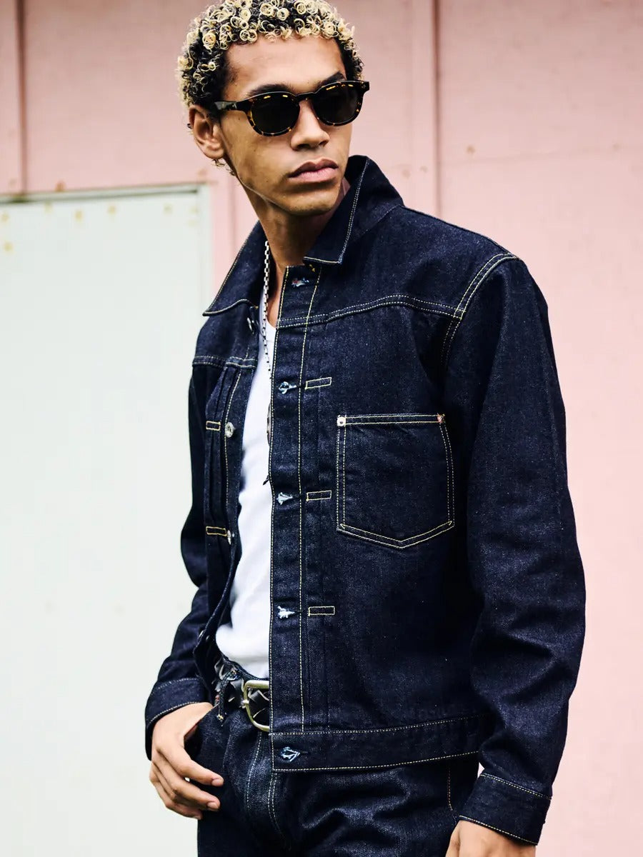 FN-OJ-SD001 12ozDENIM JACKET - 40's - INDIGO