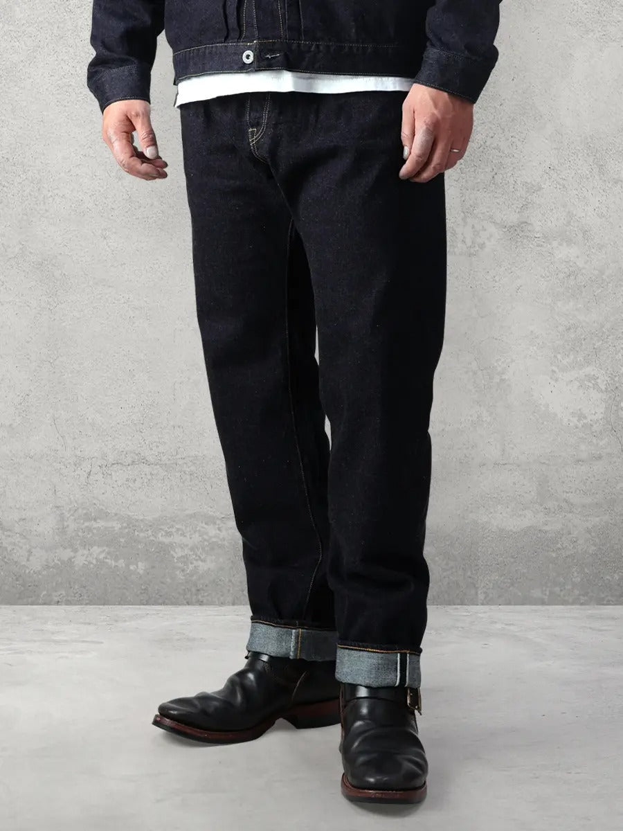 FN-S2003 12ozDENIM TROUSERS - WIDE TAPERED - INDIGO