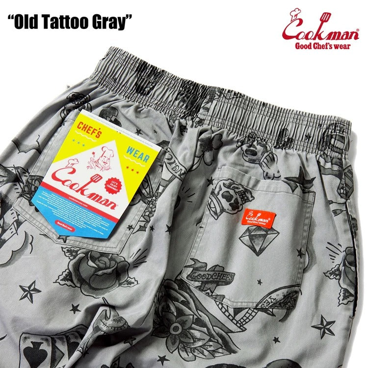 CHEF PANTS OLD TATTOO - GRAY