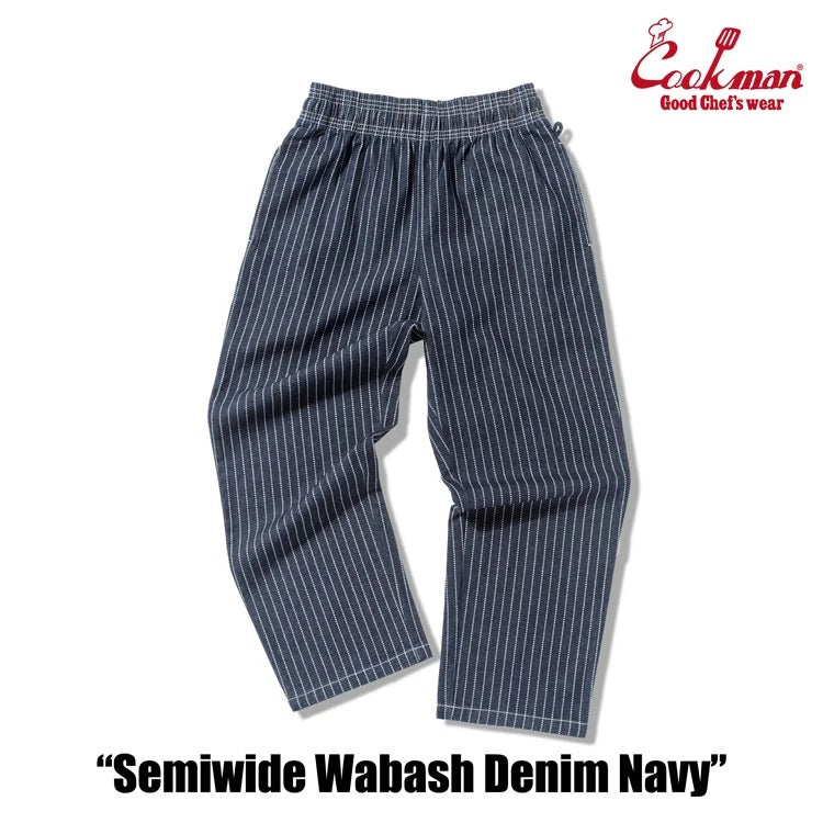 CHEF PANTS SEMIWIDE WABASH DENIM - NAVY