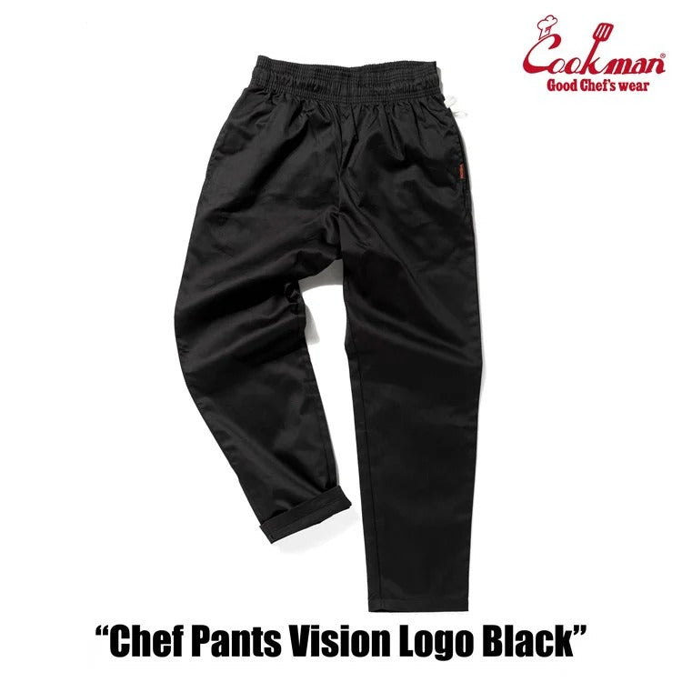 CHEF PANTS VISION LOGO - BLACK