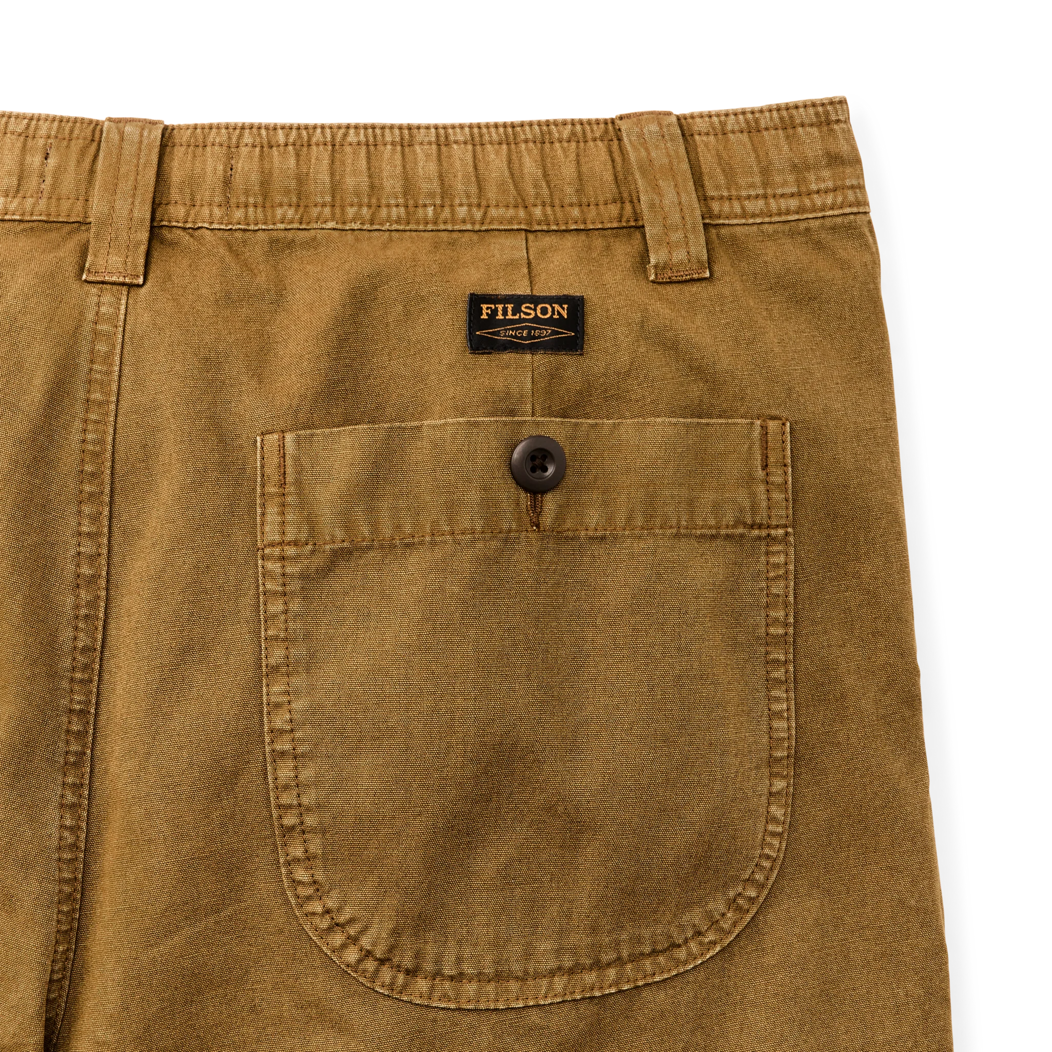 OAKVILLE CANVAS SHORTS - BRONZE BROWN