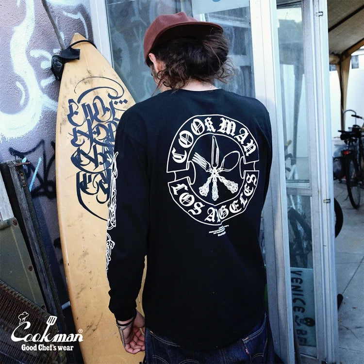 Long Sleeve Tees Cutlery - BLACK